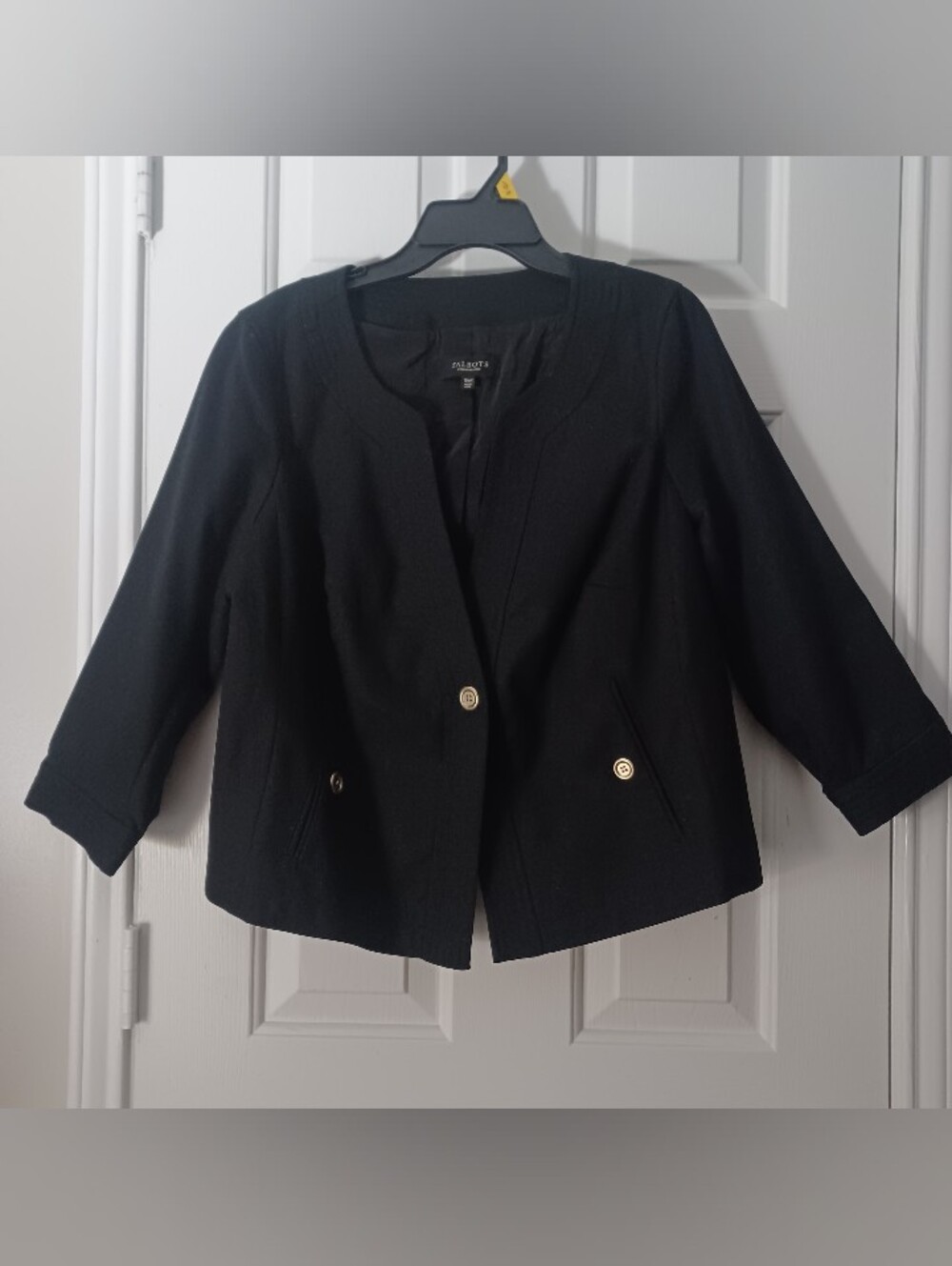 Talbots Classic Mid Sleeve Blazer Sz 16W Petite